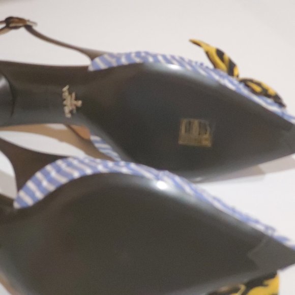 Prada cloth slingback shoes - Picture 2 of 2